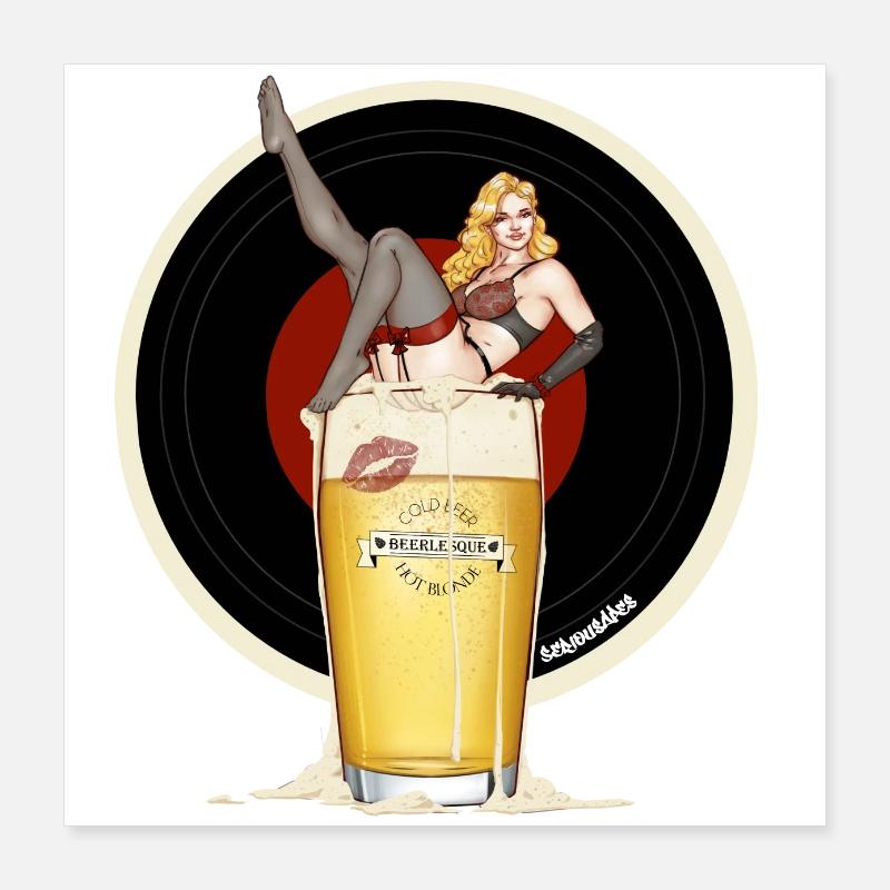 Beerlesque Poster 40 x 40 cm