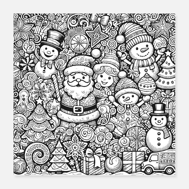 Noël Poster 40 x 40 cm