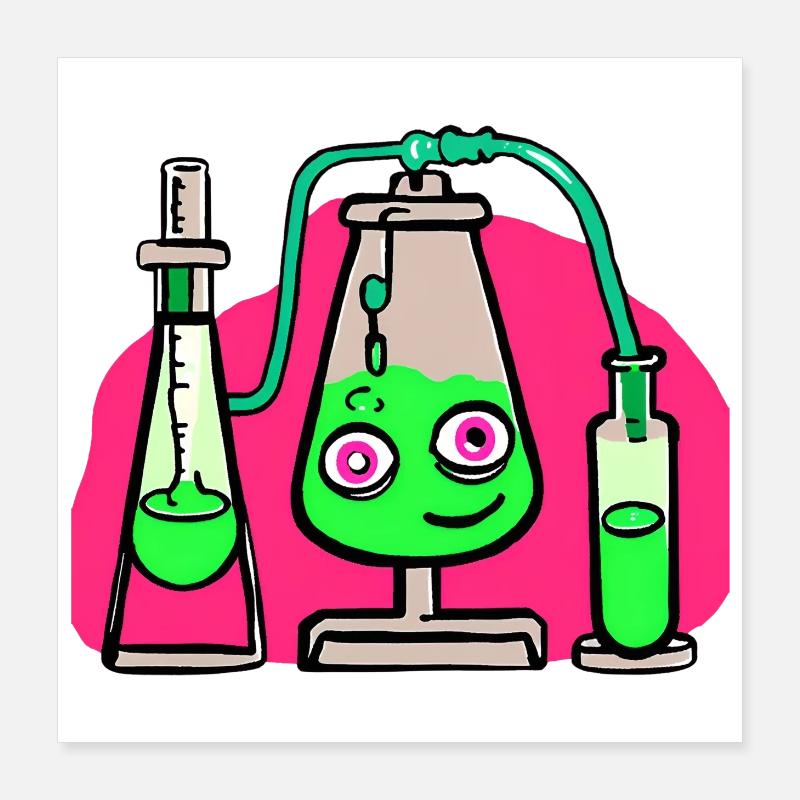 Wissenschaft Studium Poster 40x40 cm