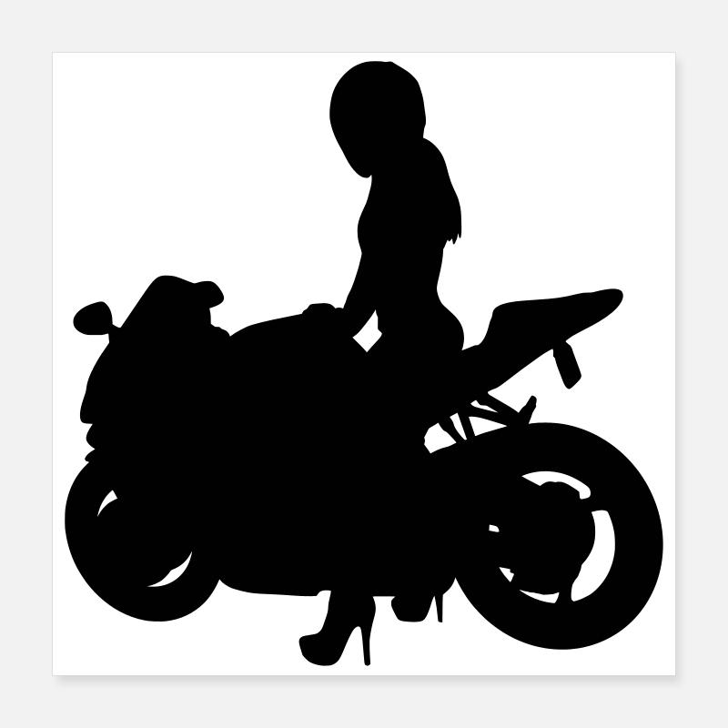 Motorcycle Poster 40 x 40 cm