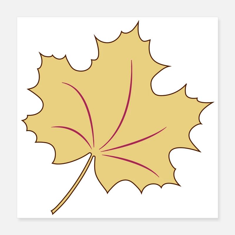 Leaf, autumn may come Poster 16" x 16" (40x40 cm)