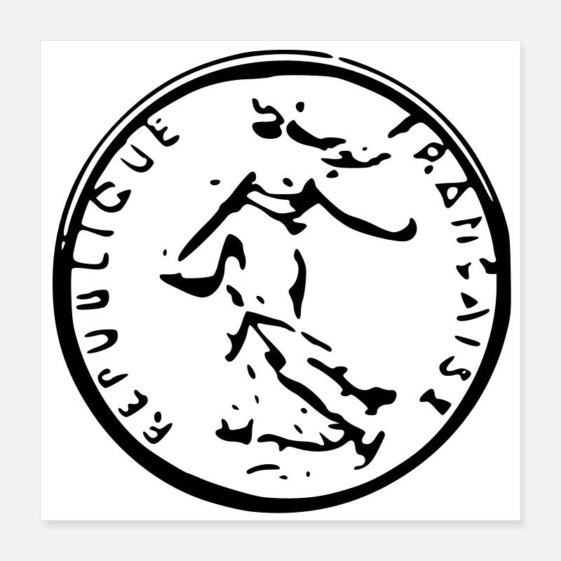 Soyons Franc Poster 40 x 40 cm