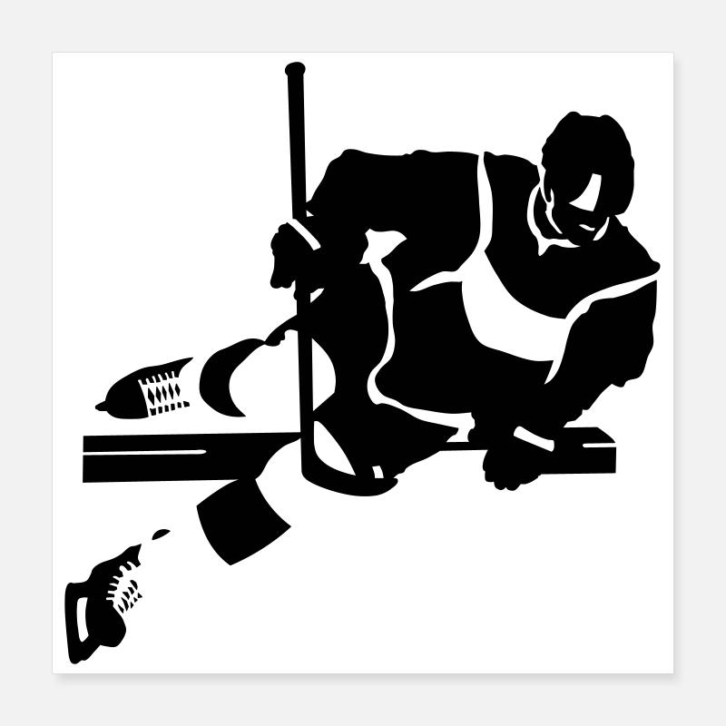 hockey Poster 16" x 16" (40x40 cm)