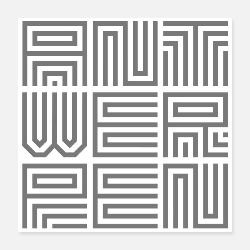 Antwerp Poster 16" x 16" (40x40 cm)