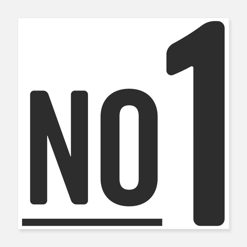 No 1 Poster 40x40 cm