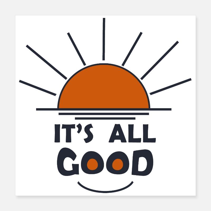 Dicton positif Poster 40 x 40 cm