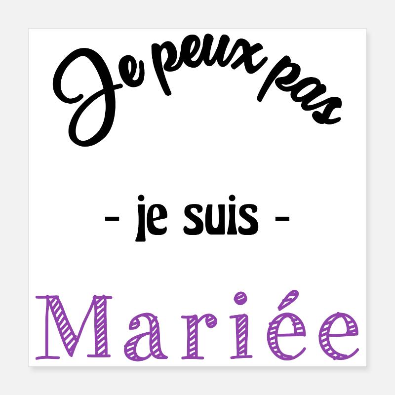 MARIEE. FUTURE MARIEE Poster 40 x 40 cm
