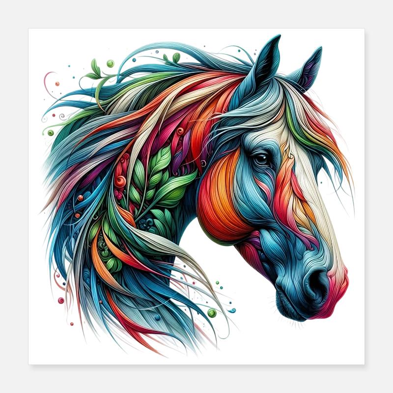 Pferd Poster 40x40 cm