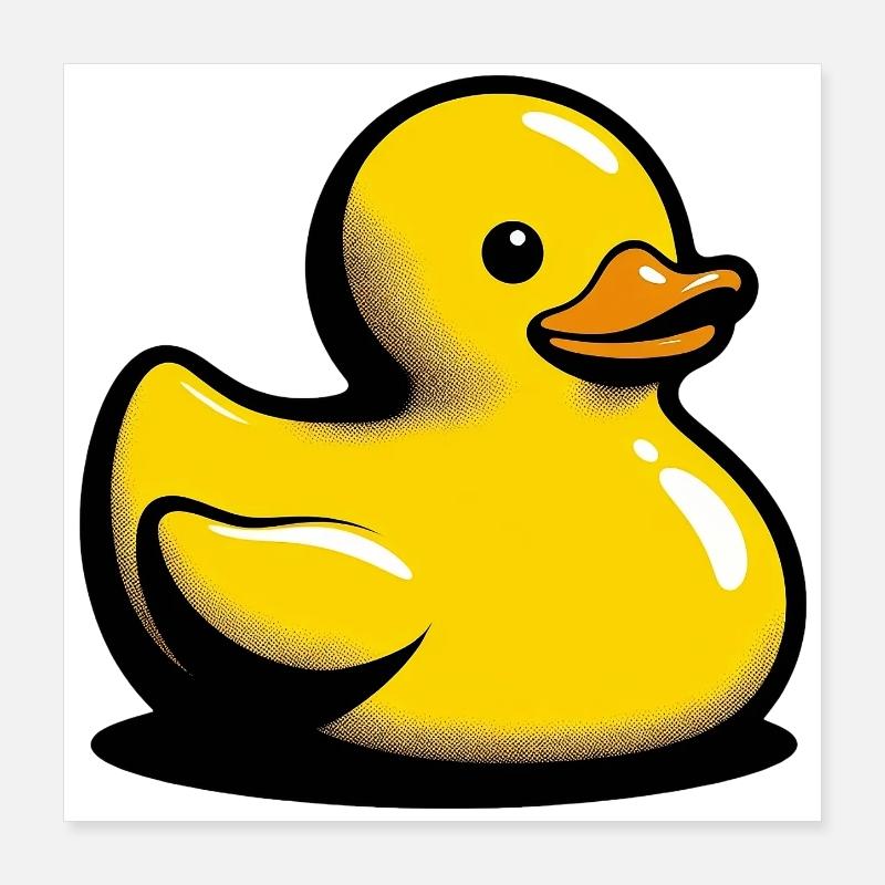 Caneton Canard Canard Canard Poster 40 x 40 cm