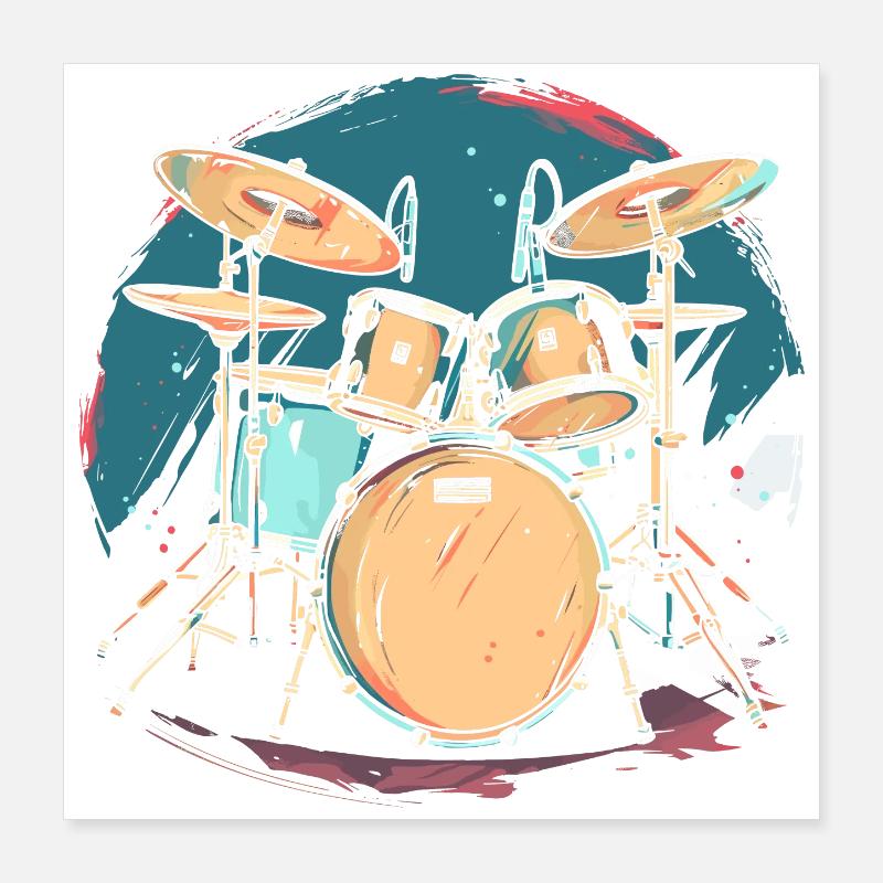 Trapset Illustration Poster 16" x 16" (40x40 cm)