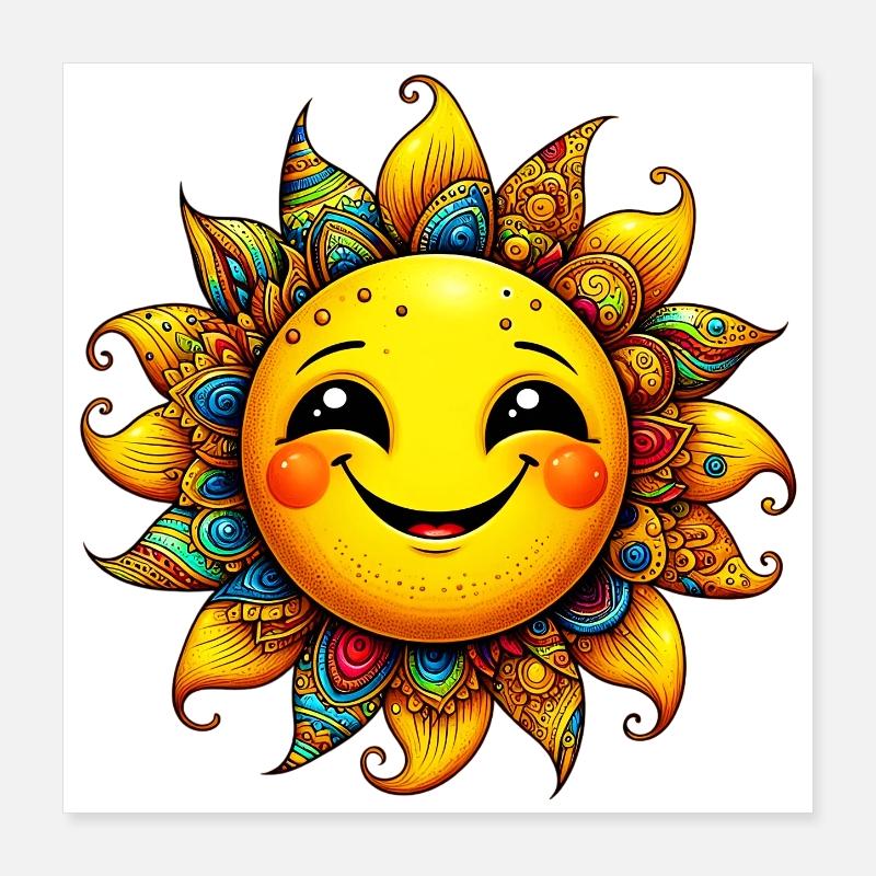 Soleil Poster 40 x 40 cm