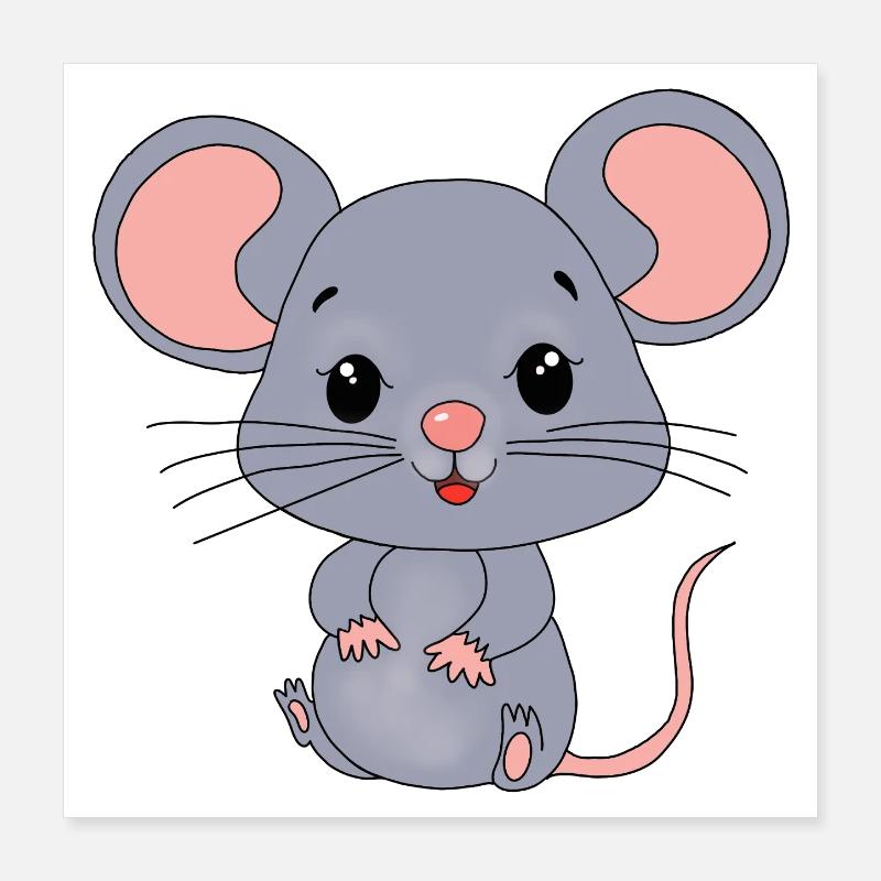souris souris Poster 40 x 40 cm