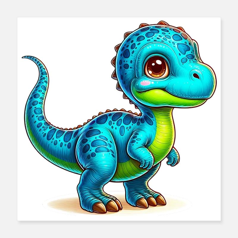 Dinosaurier Poster 40x40 cm