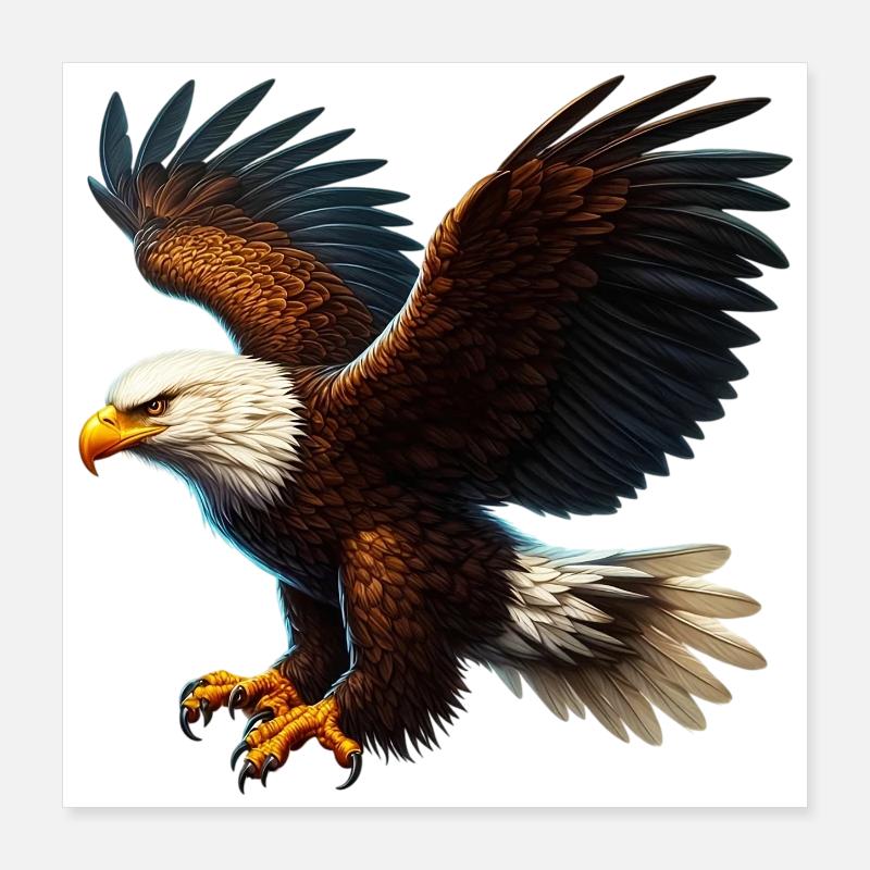 Eagle Poster 16" x 16" (40x40 cm)