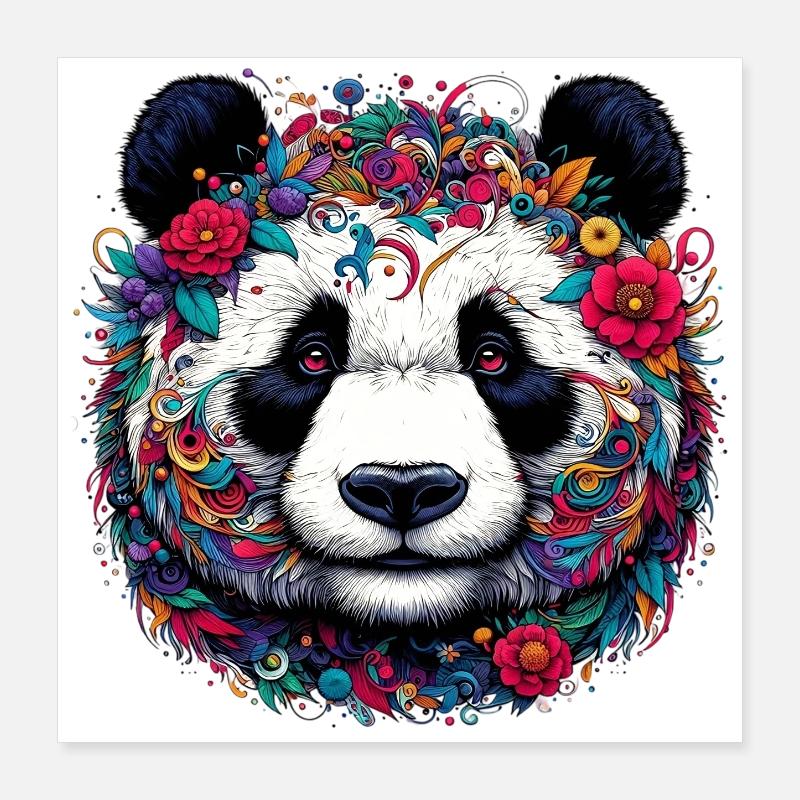 Panda Poster 40x40 cm