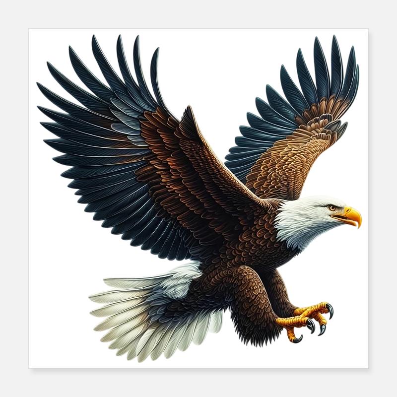 Adler Poster 40x40 cm