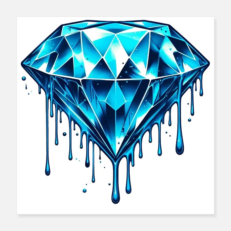 Diamant Poster 40 x 40 cm