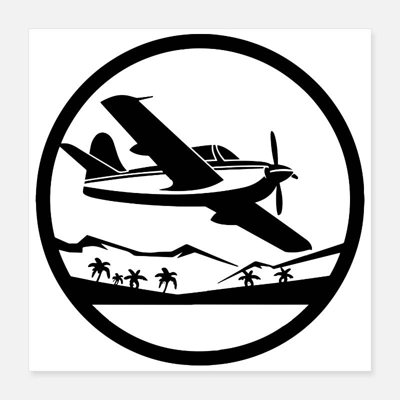 Aircraft Graphics Poster 16" x 16" (40x40 cm)
