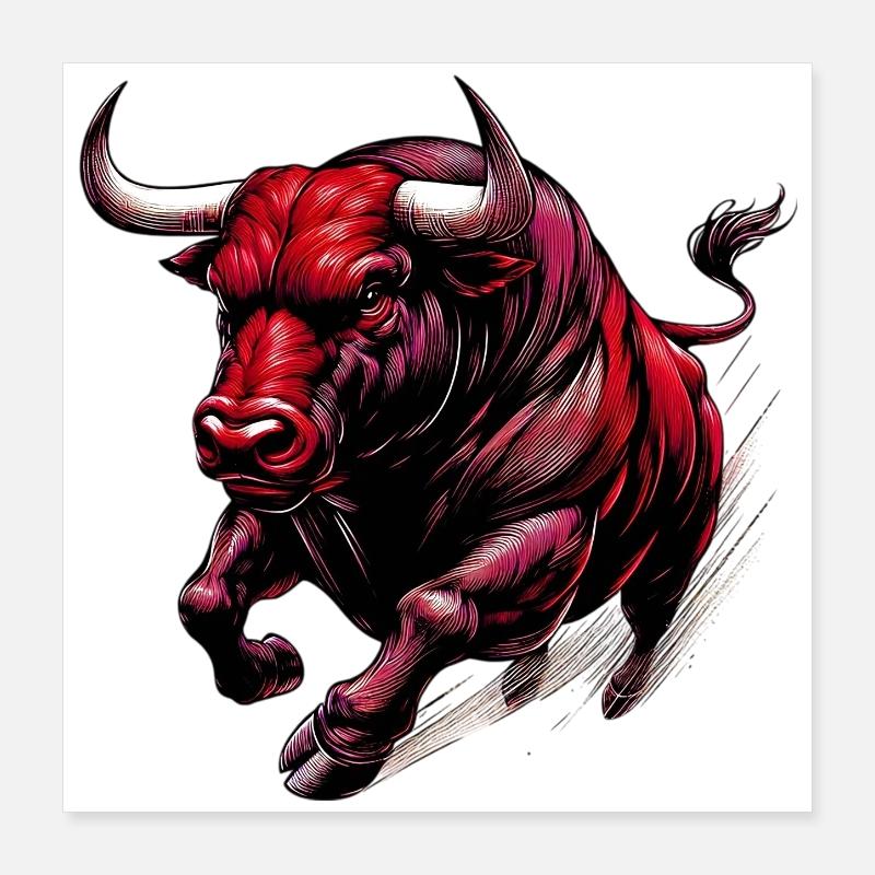 Taureau Poster 40 x 40 cm