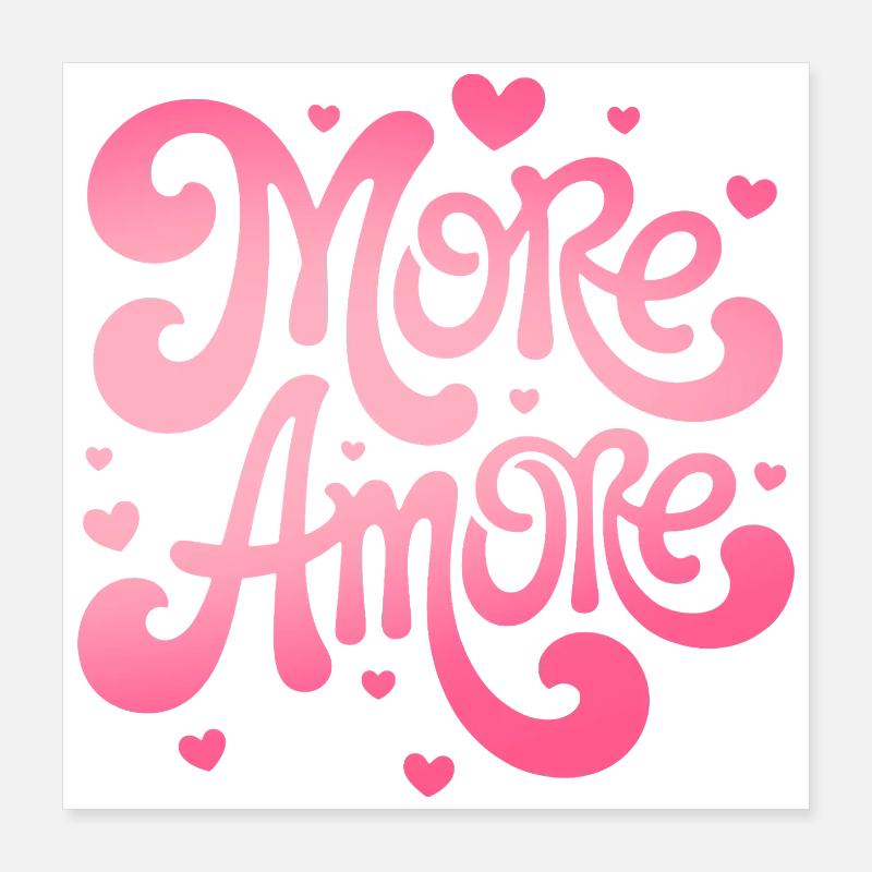 More Amore Hearts Poster 16" x 16" (40x40 cm)
