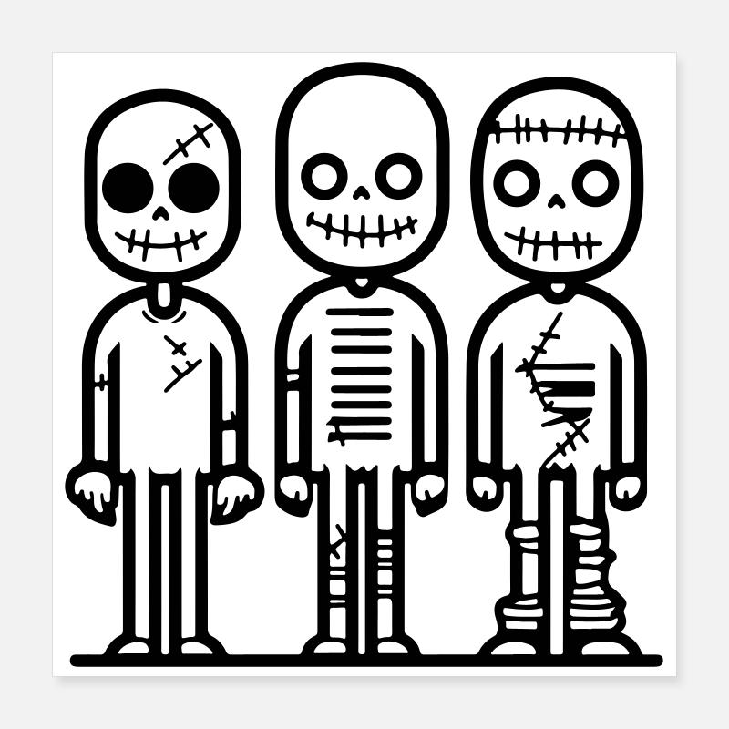 zombie_3 Poster 40 x 40 cm