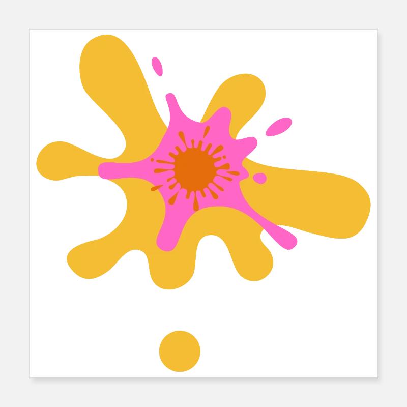 Artful color explosion design Poster 16" x 16" (40x40 cm)