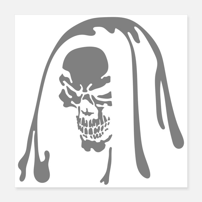 Skull Poster 16" x 16" (40x40 cm)