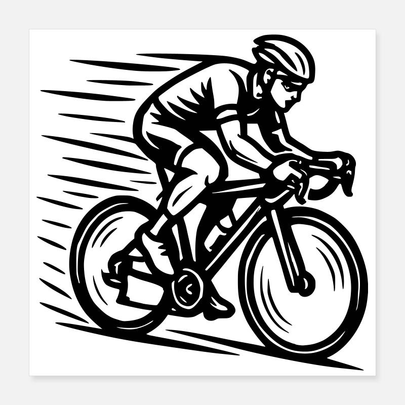 Racer Poster 16" x 16" (40x40 cm)