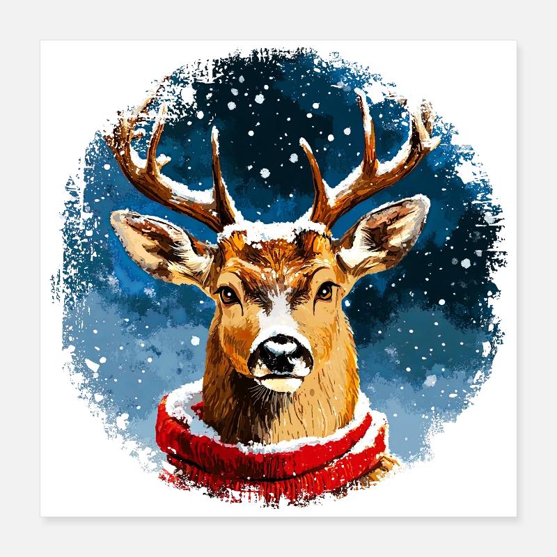 Hirsch Style Poster 40x40 cm