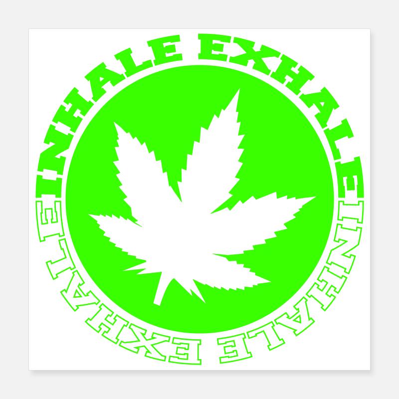 Cannabis Circle Poster 16" x 16" (40x40 cm)