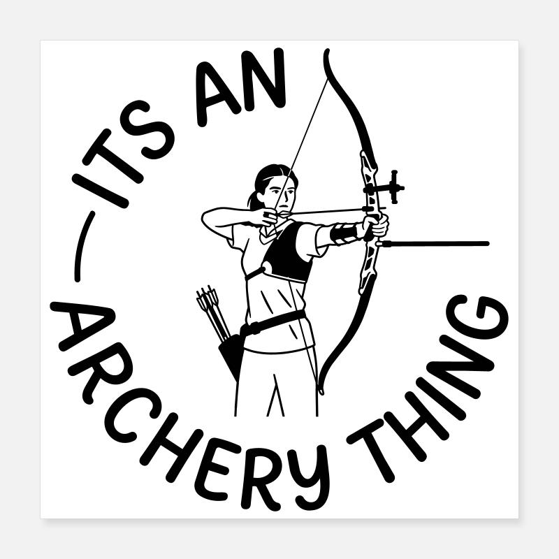 Archery Poster 16" x 16" (40x40 cm)