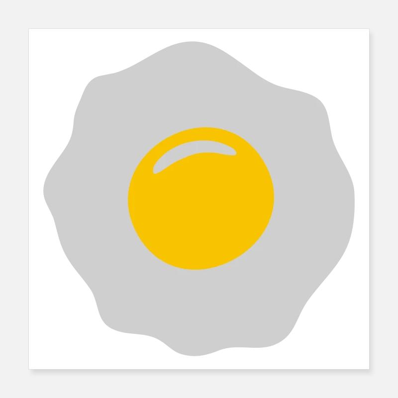 egg ei spiegelei Poster 40 x 40 cm