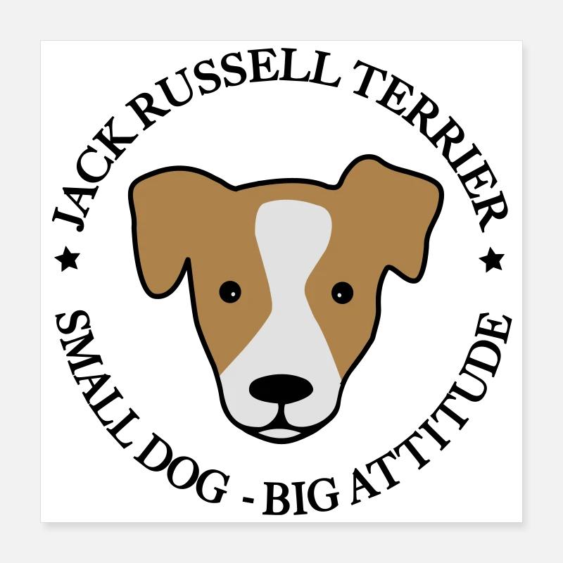 Jack Russell Terrier Poster 16" x 16" (40x40 cm)