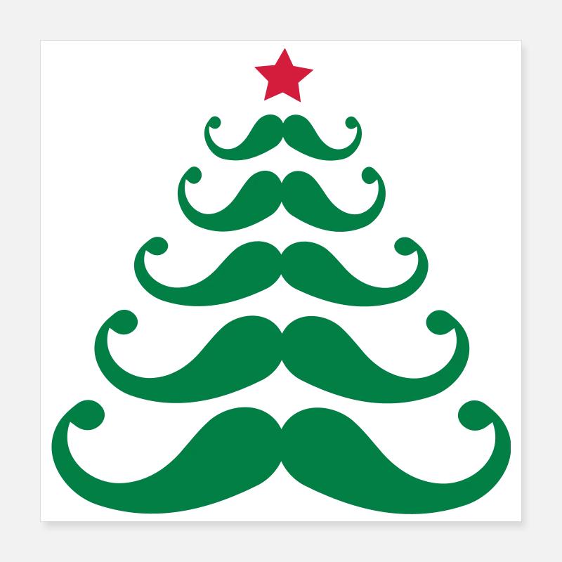 Arbre de Noël Poster 40 x 40 cm