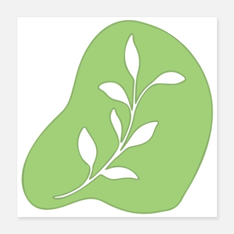 Foglie Poster 40x40 cm