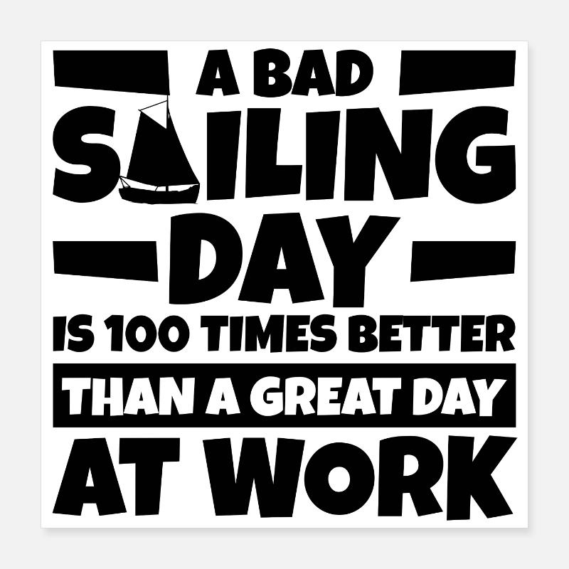 Blague de voile Poster 40 x 40 cm