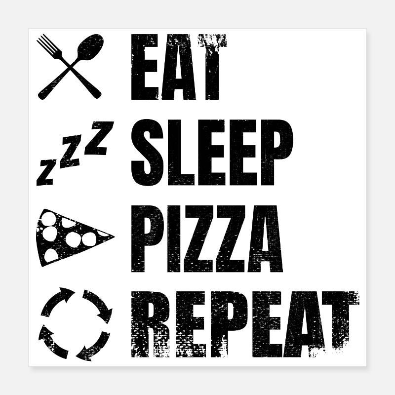 Pizza lovers Poster 16" x 16" (40x40 cm)