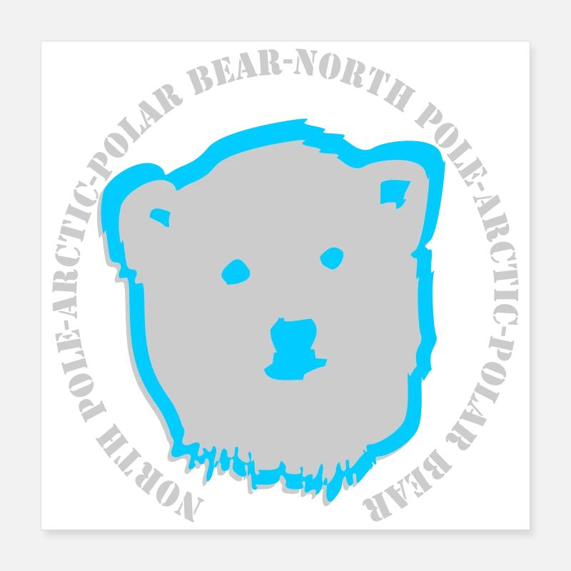 Eisbär 6 Poster 40x40 cm