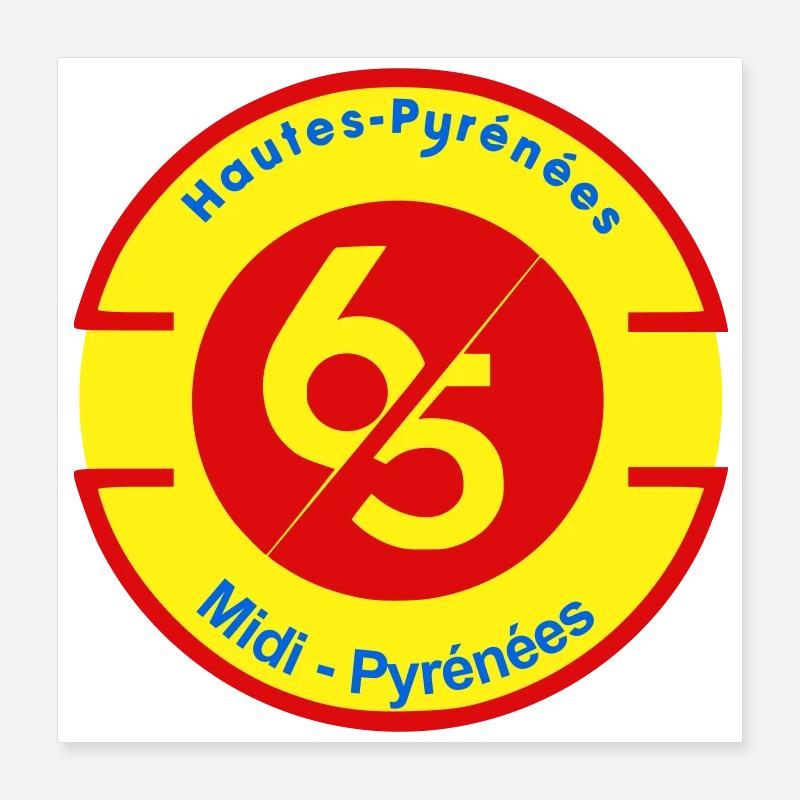 Hautes-Pyrénées Poster 40 x 40 cm