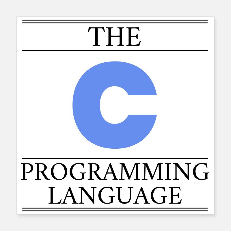 Le langage de programmation C Poster 40 x 40 cm