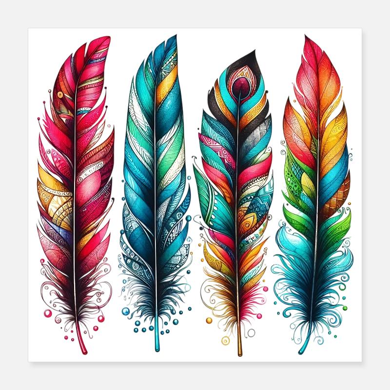 Plume Poster 40 x 40 cm