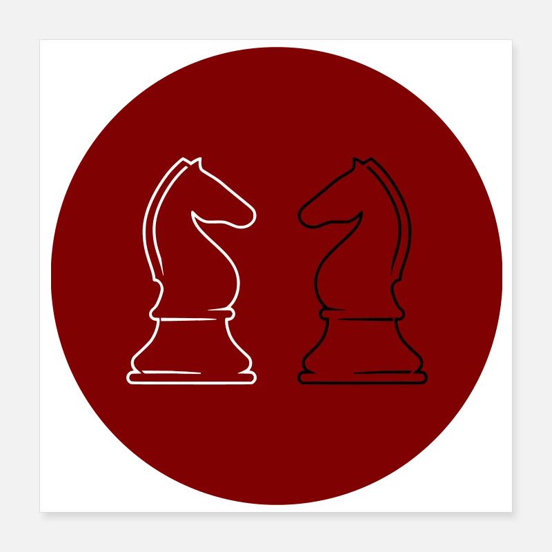 Échecs 2Springer Poster 40 x 40 cm