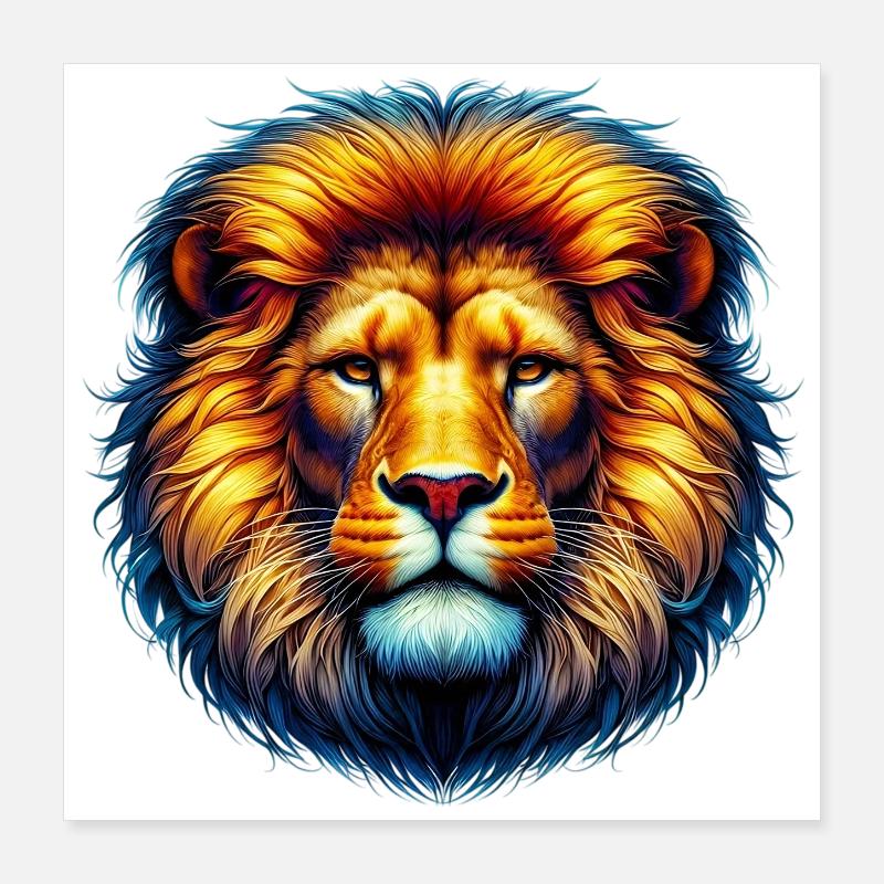 Löwe Poster 40x40 cm