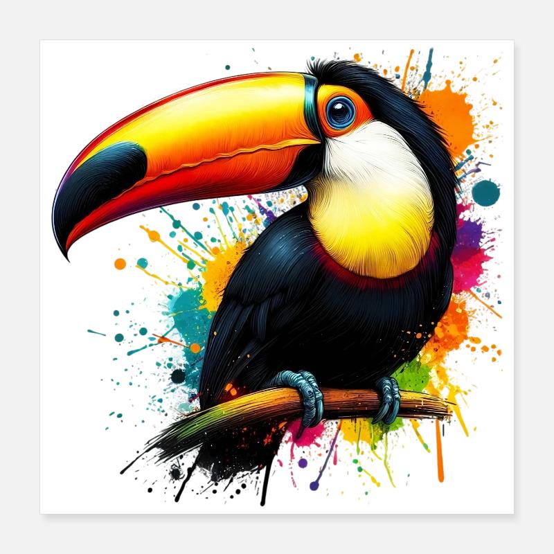 Toucan Poster 40 x 40 cm