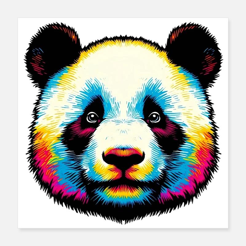 Panda Poster 40x40 cm