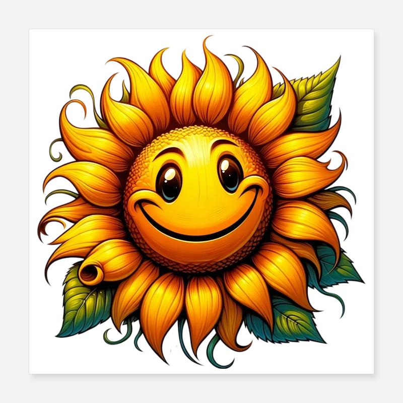 Sonnenblume Poster 40x40 cm