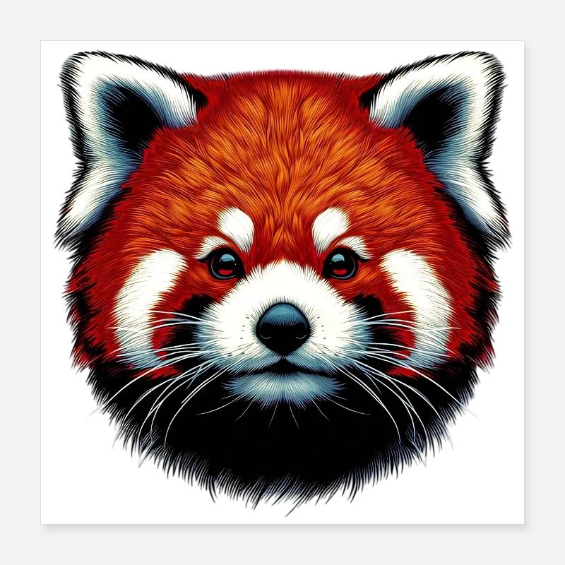Kleiner Panda Poster 40x40 cm