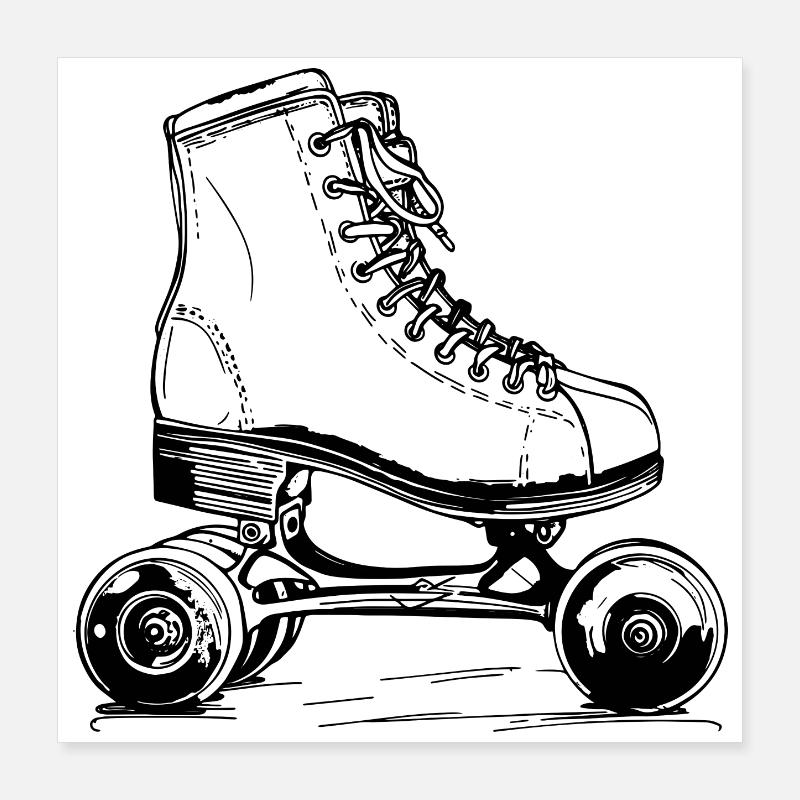Patins Poster 40 x 40 cm