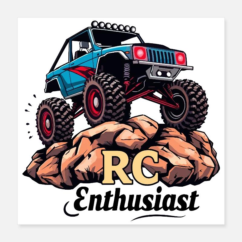 RC Car Poster 16" x 16" (40x40 cm)