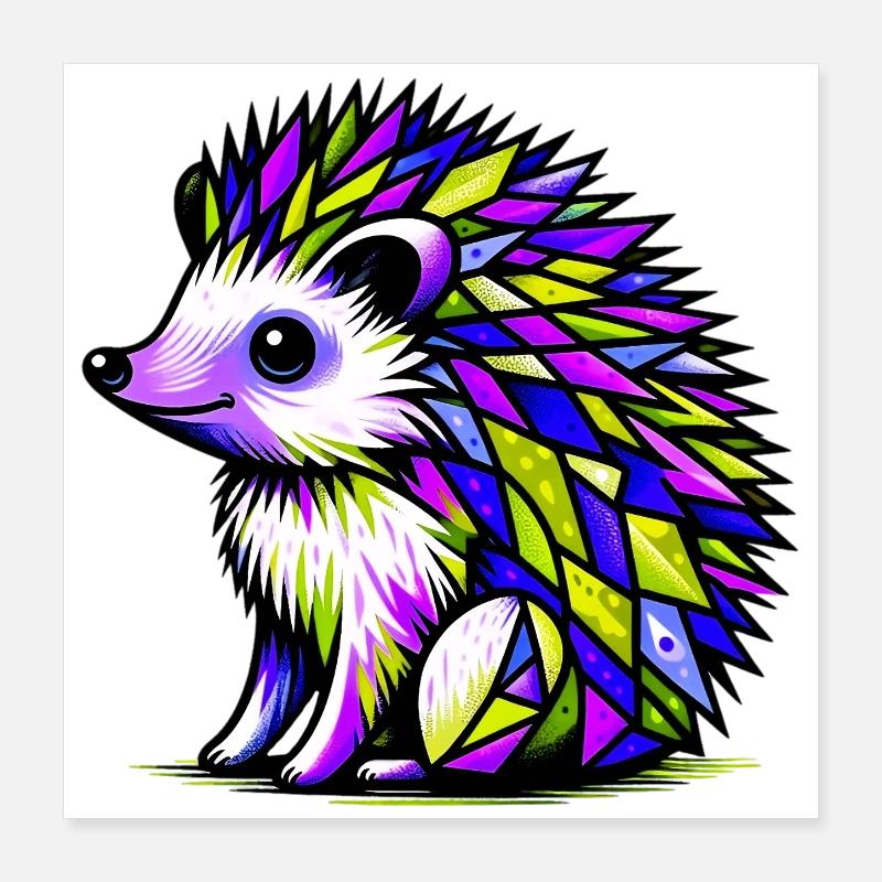 Igel Poster 40x40 cm